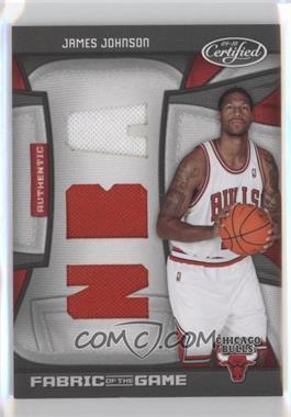 2009-10 Panini Certified - Fabric of the Game - NBA Die-Cut #FOG-JJ.1 - James Johnson /50