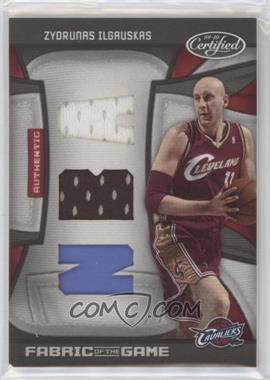 2009-10 Panini Certified - Fabric of the Game - NBA Die-Cut #FOG-ZI - Zydrunas Ilgauskas /50