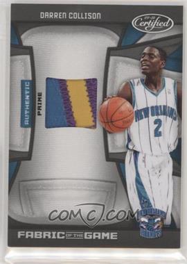 2009-10 Panini Certified - Fabric of the Game - Prime #FOG-DC.1 - Darren Collison /25