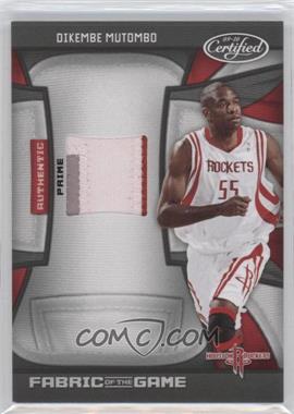 2009-10 Panini Certified - Fabric of the Game - Prime #FOG-DM - Dikembe Mutombo /25