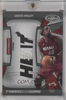 2009-10 Panini Certified - Fabric of the Game - Team Die-Cut Prime #FOG-UH - Udonis Haslem /5