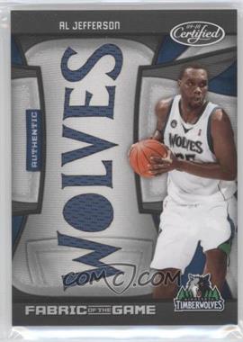 2009-10 Panini Certified - Fabric of the Game - Team Die-Cut #FOG-AJ.1 - Al Jefferson /25