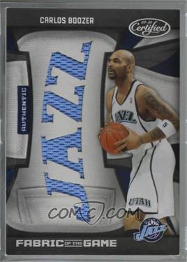 2009-10 Panini Certified - Fabric of the Game - Team Die-Cut #FOG-CB.1 - Carlos Boozer /25 [Noted]