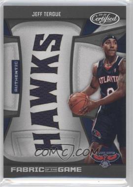 2009-10 Panini Certified - Fabric of the Game - Team Die-Cut #FOG-JT.2 - Jeff Teague /25