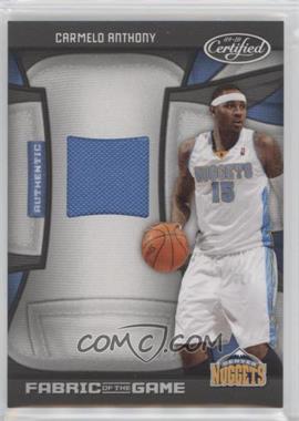 2009-10 Panini Certified - Fabric of the Game #FOG-CA.1 - Carmelo Anthony /250