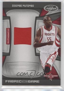 2009-10 Panini Certified - Fabric of the Game #FOG-DM - Dikembe Mutombo /250