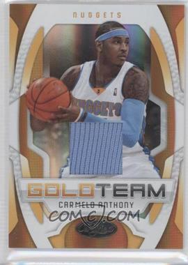 2009-10 Panini Certified - Gold Team - Materials #7 - Carmelo Anthony /99