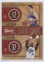 John Stockton, Karl Malone [EX to NM] #/100