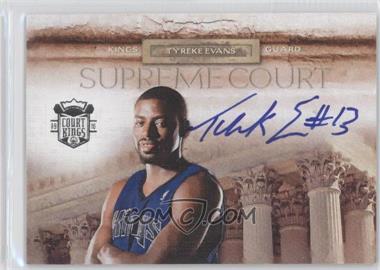 2009-10 Panini Court Kings - Supreme Court - Autographs #5 - Tyreke Evans /49