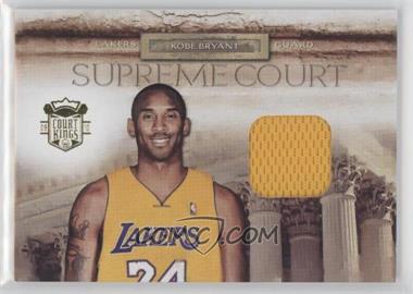 2009-10 Panini Court Kings - Supreme Court - Memorabilia #10 - Kobe Bryant /99