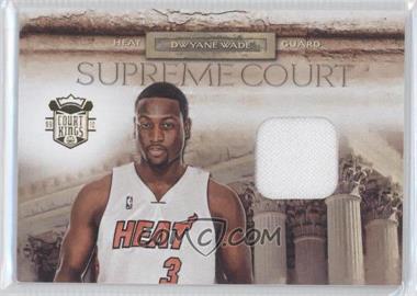 2009-10 Panini Court Kings - Supreme Court - Memorabilia #11 - Dwyane Wade /299