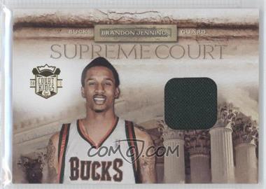 2009-10 Panini Court Kings - Supreme Court - Memorabilia #16 - Brandon Jennings /299