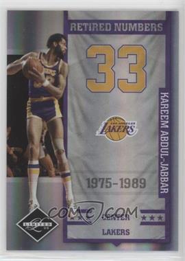 2009-10 Panini Limited - Retired Numbers - Silver Spotlight #10 - Kareem Abdul-Jabbar /25