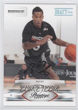 2009-10 Panini Prestige - [Base] - Draft Picks Rights Signatures #160 - Brandon Jennings /100