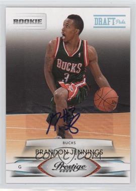2009-10 Panini Prestige - [Base] - Draft Picks Rights Signatures #210 - Brandon Jennings /100