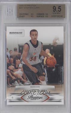 2009-10 Panini Prestige - [Base] #207 - Stephen Curry [BGS 9.5 GEM MINT]