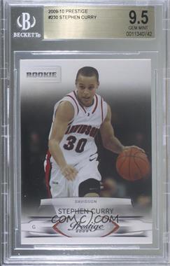 2009-10 Panini Prestige - [Base] #230 - Stephen Curry [BGS 9.5 GEM MINT]