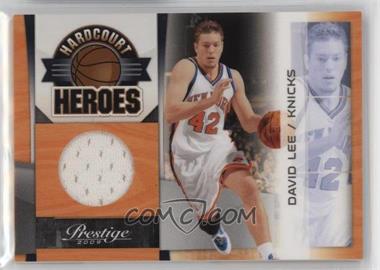 2009-10 Panini Prestige - Hardcourt Heroes - Materials #14 - David Lee /250