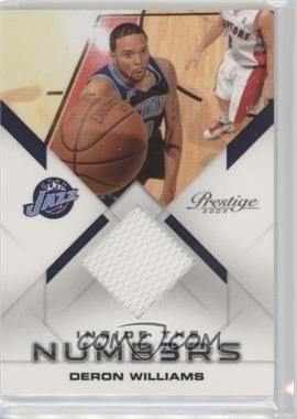 2009-10 Panini Prestige - Inside the Numbers - Materials #7 - Deron Williams /250