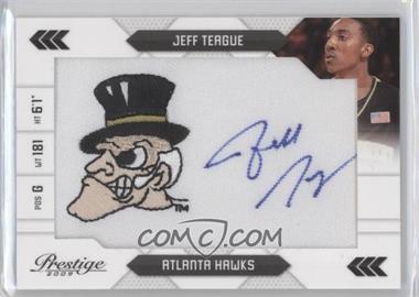 2009-10 Panini Prestige - NBA Draft Class - College Logo Patch Signatures #19 - Jeff Teague /100