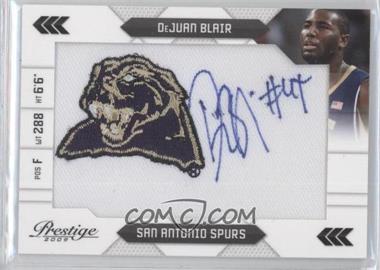 2009-10 Panini Prestige - NBA Draft Class - College Logo Patch Signatures #32 - DeJuan Blair /100