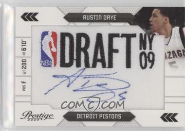 2009-10 Panini Prestige - NBA Draft Class - Draft Logo Patch Signatures #15 - Austin Daye /125
