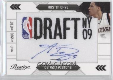 2009-10 Panini Prestige - NBA Draft Class - Draft Logo Patch Signatures #15 - Austin Daye /125