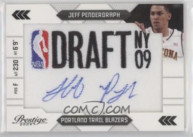 2009-10 Panini Prestige - NBA Draft Class - Draft Logo Patch Signatures #29 - Jeff Pendergraph /125