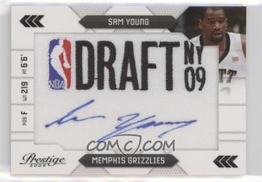 2009-10 Panini Prestige - NBA Draft Class - Draft Logo Patch Signatures #31 - Sam Young /125