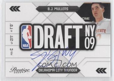 2009-10 Panini Prestige - NBA Draft Class - Signatures #24 - B.J. Mullens