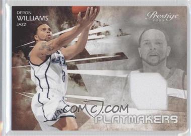 2009-10 Panini Prestige - Playmakers - Materials #14 - Deron Williams /250