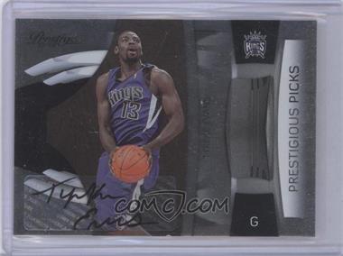 2009-10 Panini Prestige - Prestigious Picks - Black Signatures #4 - Tyreke Evans /50