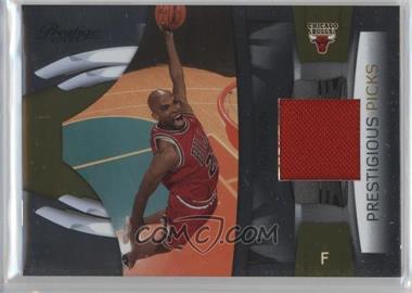 2009-10 Panini Prestige - Prestigious Picks - Gold Materials #24 - Taj Gibson /50