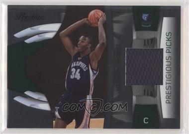 2009-10 Panini Prestige - Prestigious Picks - Green Materials #2 - Hasheem Thabeet /100 [EX to NM]