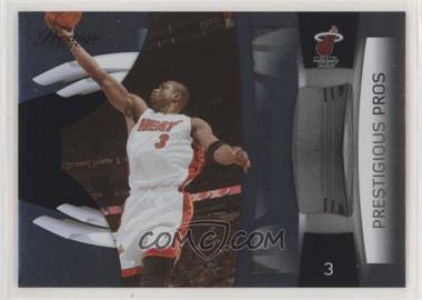 2009-10 Panini Prestige - Prestigious Pros - Black #3 - Dwyane Wade /25