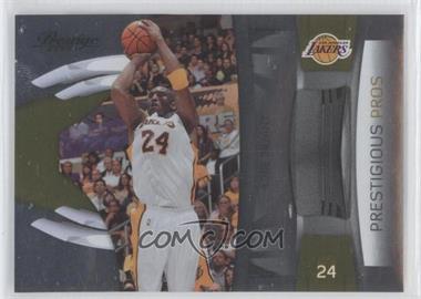 2009-10 Panini Prestige - Prestigious Pros - Gold #1 - Kobe Bryant /100