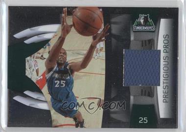 2009-10 Panini Prestige - Prestigious Pros - Green Materials #19 - Al Jefferson /100