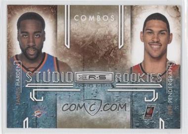 2009-10 Panini Rookies & Stars - Studio Rookies Combos - Gold #7 - James Harden, Jeff Pendergraph /500