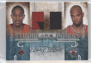 2009-10 Panini Rookies & Stars - Studio Rookies Combos - Materials Prime #3 - DeMar DeRozan, Taj Gibson /50