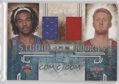 2009-10 Panini Rookies & Stars - Studio Rookies Combos - Materials #2 - Jordan Hill, Chase Budinger /299