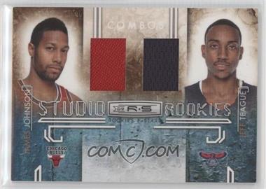 2009-10 Panini Rookies & Stars - Studio Rookies Combos - Materials #5 - James Johnson, Jeff Teague /299