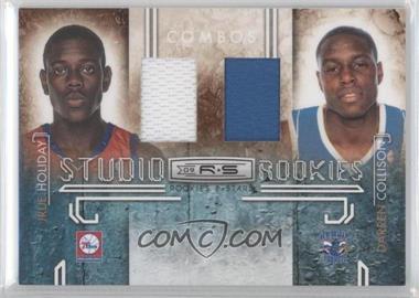 2009-10 Panini Rookies & Stars - Studio Rookies Combos - Materials #6 - Darren Collison, Jrue Holiday /299