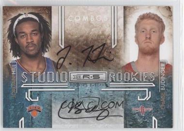 2009-10 Panini Rookies & Stars - Studio Rookies Combos - Signatures #2 - Jordan Hill, Chase Budinger /50