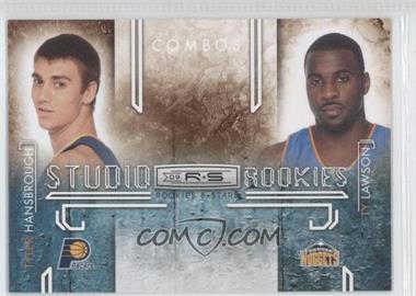 2009-10 Panini Rookies & Stars - Studio Rookies Combos #4 - Tyler Hansbrough, Ty Lawson