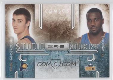 2009-10 Panini Rookies & Stars - Studio Rookies Combos #4 - Tyler Hansbrough, Ty Lawson