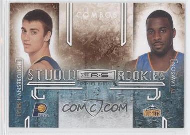 2009-10 Panini Rookies & Stars - Studio Rookies Combos #4 - Tyler Hansbrough, Ty Lawson