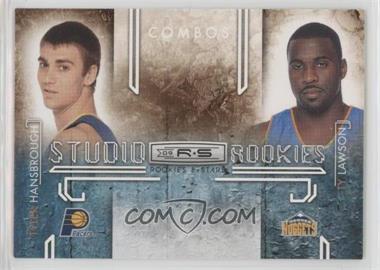 2009-10 Panini Rookies & Stars - Studio Rookies Combos #4 - Tyler Hansbrough, Ty Lawson