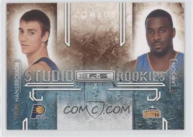 2009-10 Panini Rookies & Stars - Studio Rookies Combos #4 - Tyler Hansbrough, Ty Lawson