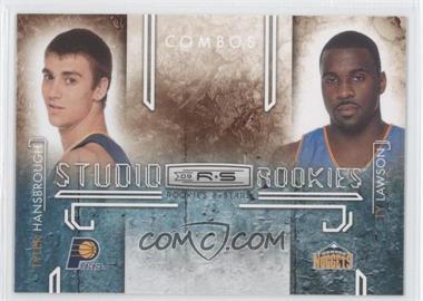 2009-10 Panini Rookies & Stars - Studio Rookies Combos #4 - Tyler Hansbrough, Ty Lawson