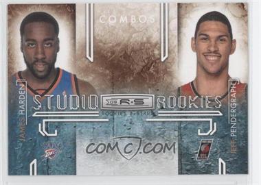 2009-10 Panini Rookies & Stars - Studio Rookies Combos #7 - James Harden, Jeff Pendergraph